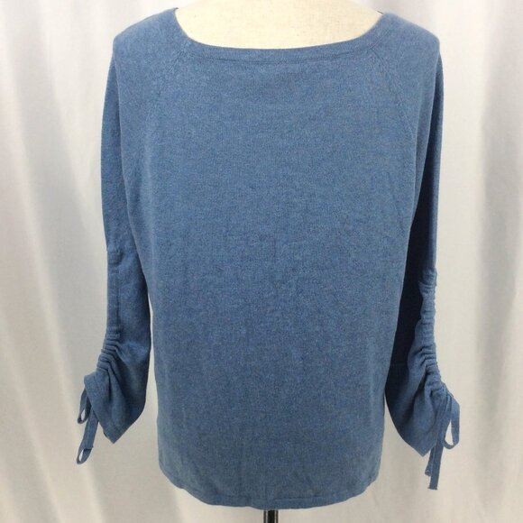 Project Brand Sweater Womens Size Small Ruched Drawstring Sleeves Super Soft - Picture 3 of 7